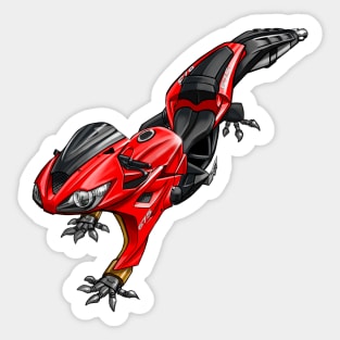 Triumph Daytona Gecko Red Sticker